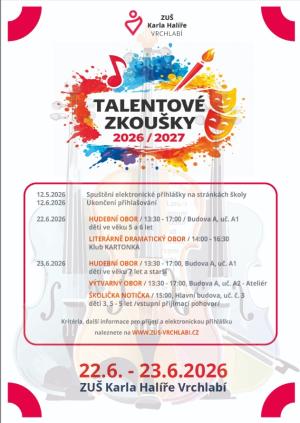 Talentové zkoušky ZUŠ