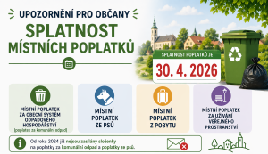 Splatnost místních poplatků 2026